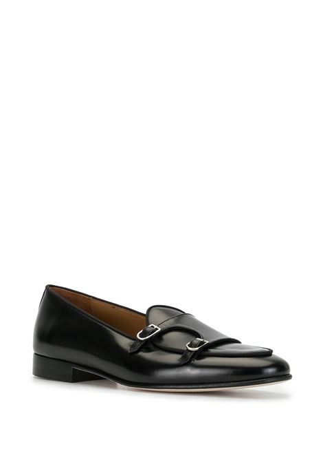 Black Brera double-strap loafers Edhèn milano - men EDHÈN MILANO | ALB099ABBRBLK